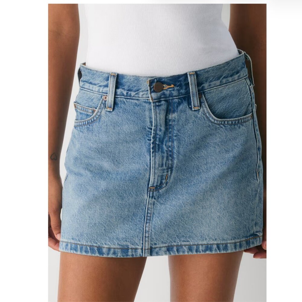 Aritzia, Denim Forum, Mini Jean Skirt, Size 27